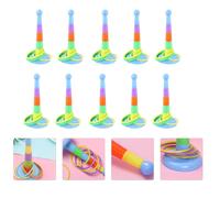 10 Sets Gioco Da Lancio Del Anelli Di Plastica Per Bambini Lanciare Giocattoli