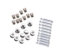 10 Sets MOBILE CAM ASSOTTO DI BLAGGIO Connettori Dado Blocco Della Camma Mobili