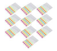 10 Sets Plastic Sewing Machine Bobbins | 25 Grids Colorful Thread Spools with Clear Storage Box | Compatible with Most Sewing Machines/Home/Crafting | Sturdy & Portable