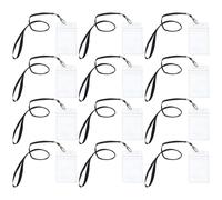 10 Sets Porta Tessere Portatessera Con Cordino Della Carta Accesso D'identità