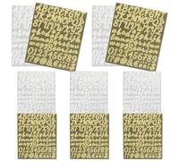 10 Sheets Adesivi Con Lettere Fai Da Per Scrapbooking Numerici Murali