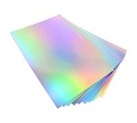 10 Sheets Carta Fai Da Te Olografica Carte Decorative Mestieri Di