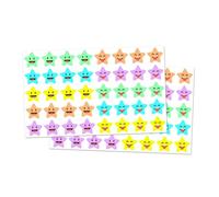 10 Sheets Gift Sticker Small Star Labels Decorative Reward Scrapbook Happy Faces