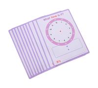 10 Sheets Pratica Del Tempo Di Apprendimento Precoce Foglio Elementare