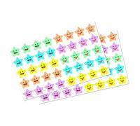 10 Sheets Small Star Sticker Reward Gift Adhesive Decorative Label Happy Faces