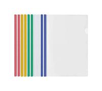 10 Sheets Transparent A4 Sliding File Folder with Sliding Bar Binding, Plastic