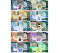 10 Shiny Alolan Pokemon Bundle Livello 1 Forme Alola Let's Go Pikachu Eevee LGPE
