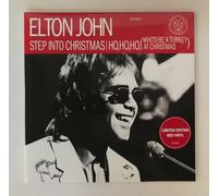 10 " Single Red Vinile Elton John Step Into Natale Limitata Edition Gatefold