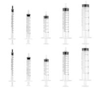 10 siringhe da 1 ml, 3 ml, 5 ml, 10 ml, 20 ml, 5 dosaggi, siringa dosatrice riutilizzabile, senza ago, perfetta per l'alimentazione degli animali, irrigazione delle piante e esperimenti di laboratorio