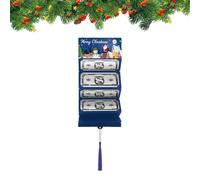 10 slot Festive Card Checks Envelope | Christmas Surprise Money Holder | Busta natalizia per denaro, per uomini, donne, ragazzi, ragazze, adolescenti, papà, mamma, famiglia, amici, adulti