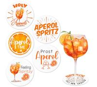 10 sottobicchieri Aperol in feltro, regalo Aperol Spritz accessori, sottobicchieri Aperol, decorazione Aperol, decorazione da tavolo per bicchieri da cocktail