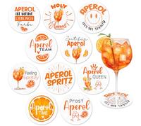 10 sottobicchieri Aperol in feltro, regalo Aperol Spritz accessori, sottobicchieri Aperol, decorazione Aperol, decorazione da tavolo per bicchieri da cocktail