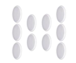 10 sottovasi per Piante in plastica Resistente, vassoi raccogligocce Rotondi un'efficace Raccolta dell'Acqua, Una Protezione della Superficie e Un drenaggio Sano delle casa Gia Bianco ID:20.3cm(8.0")