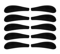 10 Spalline in Velluto per Appendini - Protezioni per Spalla Antiscivolo per Abiti Maglioni e Costumi - Accessori di Stoccaggio Gruccia in Nero