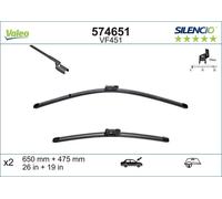 10 Spazzole Anteriori Piatte VALEO Per FORD MONDEO IV