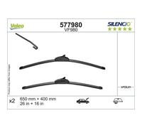 10 Spazzole Anteriori Piatte VALEO Per TUCSON