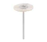 10 spazzole for lucidatura in feltro/cashmere/cotone, diametro gambo 2,35 mm, strumento di lucidatura rotante professionale(Ice white)