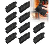 10 spazzole per camino, spazzola di ricambio per camino, scopa di ricambio per posate da camino, scopa per camino, spazzola di ricambio per la pulizia del camino