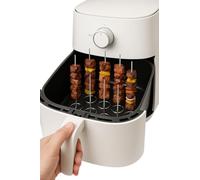 10 spiedini in acciaio inox per friggitrici ad aria calda - ideali per verdure, kebab e airfryer - Utilizzo efficiente dello spazio e cottura uniforme