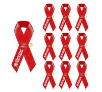 10 spille commemorative per funerali, funerali, commemorative, funerali, condoglianze, tombe, non ti scordar di me (rosso)
