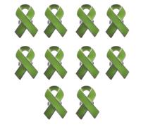 10 spille da donna a forma di fiocco, per la sensibilizzazione sul cancro al seno, spilla a forma di fiocco, per donne e ragazze, Metallo