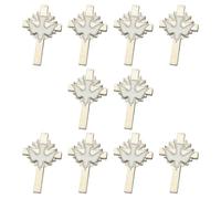 10 spille eleganti in lega con dettaglio a forma di uccello della pace e crocifisso, per eventi formali, chiusura sicura sul petto, design leggero, spilla a forma di uccello della pace, Silver, come