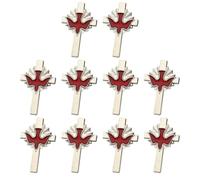 10 spille eleganti in lega per uccelli della pace, eleganti aggiunte a giacche, sciarpe, borse, decorazione per petto, spilla commemorativa, spilla per abbigliamento a forma di uccello, Silver, come