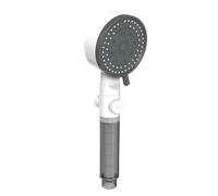10 Spray High-Pressure Water Saving Filtered Shower Head Handheld Showerhead Fall Resistance Black White Bathroom Shower Nozzle(Black Shower set)