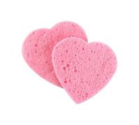 10 spugnette in legno a forma di cuore per rimuovere il trucco, per rimuovere il trucco