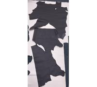 10 SQ FT PELLE GENUINA REAL GRAIN GRIGIO SCURO RITAGLI DI ALTA QUALITÀ