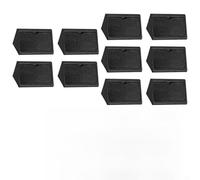 10 staffe angolari in plastica a forma di L, staffe di rinforzo ad angolo retto per riparazione di mobili, adatte per armadi, scrivanie, mensole e oggetti in legno