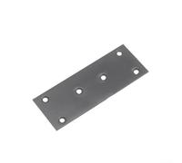 10 staffe angolari quadrate in acciaio inox per fissaggio sicuro del legno e miglioramento della casa (128 x 48 mm)
