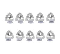 10 staffe per mensole a forma di cuore, in misto metallo, resistenti, per armadi, librerie, mensole a forma di cuore