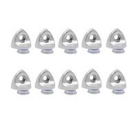 10 staffe stabili a forma di cuore per armadietti, in misto metallo, supporti per scaffali, armadi, librerie, staffe di rinforzo