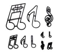 10 Stampini Per Fondente Musicale, Toppers Per Torta Musicale, Set Di Stampini Per Biscotti, Decorazioni Musicali