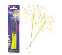 10 stelline scintillanti capodanno Mini colorate Gialle 15,5 cm
