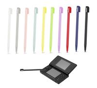 10 stilo per Nintendo DS 3DS, quantità sufficiente di stiletti colorati alla moda, piccoli e leggeri, in plastica, compatibili con la maggior parte degli stilo Nintendo DS (8,8 cm, 10 colori)