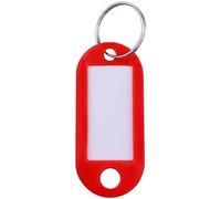 10 Stück Kunststoff Schlüsselanhänger Farbig mit Split Ring Gepäckanhänger Etichetten Schlüsselanhänger (zufällige Farbe) Funzionamento facile