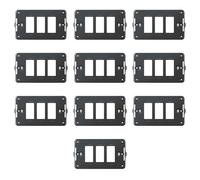 10 Supporti 3 moduli/posti, Compatibile Con BTicino Magic, Scatola 503, Realizzato In tecnopolimero di alta qualità, compatibili con le placche e i moduli originali