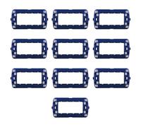 10 Supporti, Compatibile Con BTicino Living, per 4 prese/interruttori/moduli, montaggio su scatola da incasso 504, plastica di alta qualità, 100% compatibile con placche e moduli originali