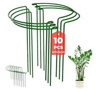 10 supporti per piante da esterno e piante da interno, bastoncini di supporto per piante da 25 x 40 cm, pali da giardino durevoli per piante, telaio di supporto per ortensie, supporto Monstera