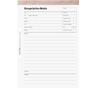 10 taccuini per colloqui, formato A5, 50 fogli