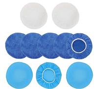 10 tamponi per lucidatura auto, 22,9-25,4 cm, in morbida microfibra per lucidatura cofano auto, lucidatrice per cofano auto