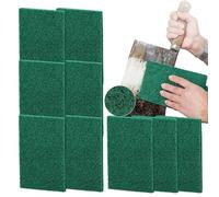 10 tamponi per pulire i capelli verdi, multiuso, resistenti e riutilizzabili, per cucina: stoviglie, pentole, padelle, lavelli, piastre, griglie, grigliate, griglie, padelle e padelle