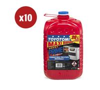 10 TANICHE DA 20 LITRI DI COMBUSTIBILE LIQUIDO "TOYOTOMI PRIME" - TOTALE DI 2...