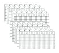 10 tappetini per recinzione per gioielli (21 metri), larghezza 210 x 120 cm, colore verde, zincato e verniciato a polvere, doppia asta con listello decorativo a quadri