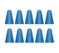 10 tappi a molla, pratica custodia in silicone per touch screen, silenziosa, grande resistenza, facile da installare, blu scuro