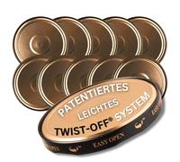 10 tappi a vite da 82 mm per bicchieri - Orbit nuovo brevetto, coperchio Twist-Off in metallo, coperchio di ricambio per barattoli di conserve, coperchio con 6 denti di bloccaggio per vasetti