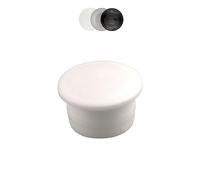 10 tappi ciechi per fori di perforazione, diametro del gambo da 4,4 a 20,5 mm, nero, bianco, naturale, chiusura dei fori (bianco, 7,0 mm)