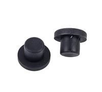 10 tappi in gomma piena for fori - Tappi di tenuta in silicone tipo T for paratie in gomma, diametro 3-12 mm, neri(3.5MM)